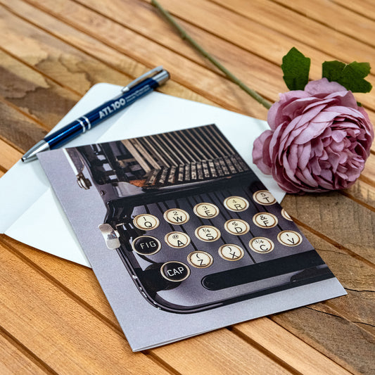 Katherine Mansfield Greeting Card - Corona 3 Typewriter